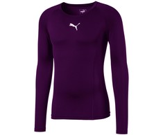 Puma LIGA Baselayer LS vyriški marškinėliai violetiniai 655920 10 (M)