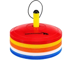 Yakimasport Yakima treniruočių kūgiai su surinkimo stovu 100328 40 vnt.