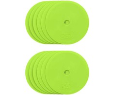 Plokšti aikštelės žymekliai - apvalūs 15 cm - 12 vnt. žali SMJ sport ZPO-G