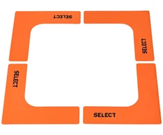 Lauko žymekliai plokšti kampai Select 4 vnt. oranžiniai 17197