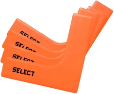 Lauko žymekliai plokšti kampai Select 4 vnt. oranžiniai 17197