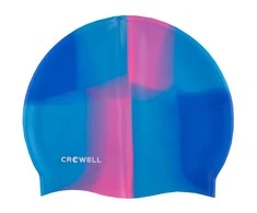 Maudymosi Kepuraites Silikonas Crowell Multi Flame Mėlynai Rožinis Col.09