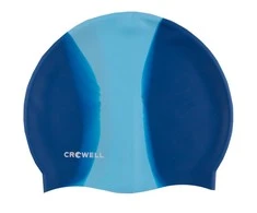 Crowell Multi Flame silikoninė plaukimo kepuraitė tamsiai mėlyna ir mėlyna spalva 04