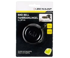 juodas dviratininko skambutis dunlop 57 mm