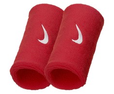 Riešinės sportui plačios Nike Swoosh raudonos 2vnt. NNN05601