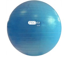 Gimnastikos Kamuolys "Profit" 45cm Mėlynas Su Pompa DK 2102