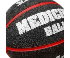 Medicinis kamuolys SMJ, 4kg, juodas-raudonas