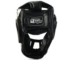 Bokso šalmas juodas PROFIGHT 703 PU senior