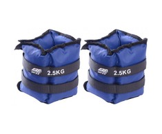 Rankų ir kojų svoriai EB Fit, 2x2.5kg, mėlyni