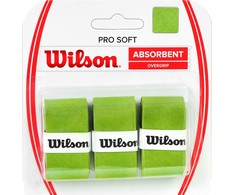 Apvija Lauko Teniso Raketei Wilson Pro Soft Absorbent Overgrip Žalia 3 vnt