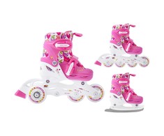 Riedučiai-ritučiai-pačiūžos reguliuojami Smj sport Combo Hearts 3in1 Led Jr HS-TNK-000011510
