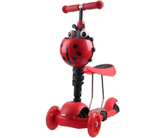 Enero Balansinis paspirtukas 3-in-1 ladybug raudonas