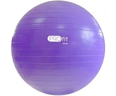 Kamuolys gimnastyczna Profit 55 cm violetinė su pompką DK 2102