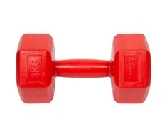 Enero Hantelių rinkinys EB Fit, 2x3kg, raudonas
