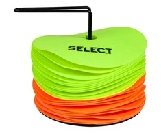 Guminiai aikštės žymekliai SELECT Marking mat set w/holder (24-pack)