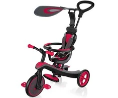 Daugiafunkcinis triratukas Globber Explorer Trike 4in1, raudonas, 632-102