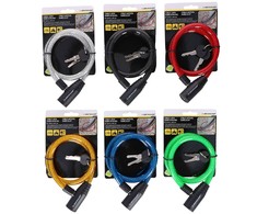 Dunlop Dviračio spiralinis užraktas rakteliu 1,2x65 cm žalias