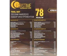 Įrankių rinkinys Įrankių rinkinys 1/2" i 1/4" 78el. (6-kątnych) (4-32mm)
