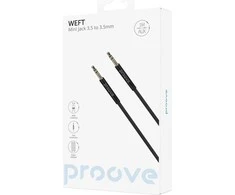 Kabelis PROOVE Jack 3.5mm - Jack 3.5mm 1 m juodas (SB9870)
