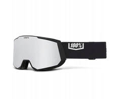 100percent SNOW - SNOWCRAFT XL Juodas HiPER Sidabrinis Mirror