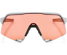 100% Akiniai 100% S3 Soft Tact Stone Pilka - Hiper Coral Lens (LT 52% + skaidrus stiklas LT 93%) (NEW 2021)
