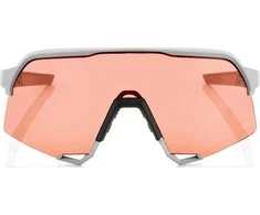 100% Akiniai 100% S3 Soft Tact Stone Pilka - Hiper Coral Lens (LT 52% + skaidrus stiklas LT 93%) (NEW 2021)
