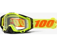 100% Google 100% RACECRAFT TACK JELLOW (Prieš- fog skaidri išraiška + 10 Zrywki) (NAUJA)