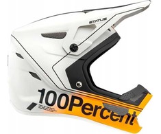 100% Kask full face juniorski STATUS DH/BMX Helmet Carby Sidabrinis dydis S (47-48 cm)