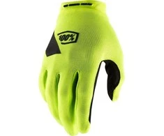Dviračių/Motokroso pirštinės 100% Ridecamp Fluo Geltona