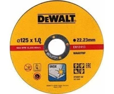 DeWalt plonas greito pjovimo nerūdijančio plieno diskas 125X1X22,23 mm - 10 vnt. DT43972-QZ