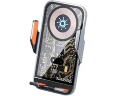 1St Cool 1stCOOL belaidis QI įkroviklis 15 W, automobiliui, MagSafe, USB-C, juodas