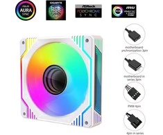 1st Cool „Wentylator 1stCOOL AURA EVO Mirror ARGB PWM 120mm“ (F12-AURA-EVO-W1)