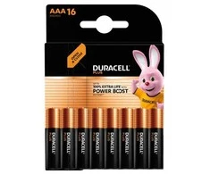 1x16 Duracell Plus Power Boost MN2400 AAA Micro LR03 1,5V baterijos