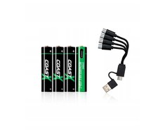 Coast 1x4 Zithion-X Micro AAA akumulator USB-C gniazdo ładowania
