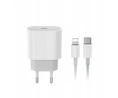 20 W sieninis įkroviklis + USB C / „Lightning“ laidas PD20W