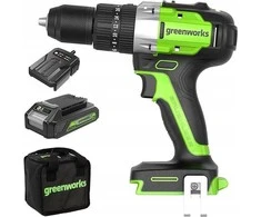 Gręžtuvas-suktuvas Greenworks GD24DD60K2 24 V 1 x 2 Ah akumuliatorius