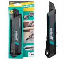25 mm PRO SAFETY nulaužiamu ašmenimis peilis, wolfcraft