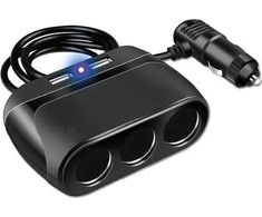 2GO 2GO 3-Fach Kfz-Verteiler + 2x USB