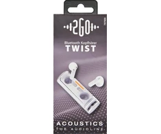 2GO Twist, Tikrai belaidės stereofoninės ausinės (TWS), Skambučiai / Muzika, 20–20000 Hz, 47 g, Ausinės su mikrofonu, Baltos