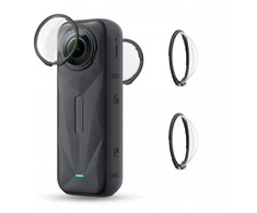 2x apsauginiai stikliniai objektyvo dangteliai, skirti „Insta360 X5“ grūdinto stiklo H9 K&amp;f / Kf31.185