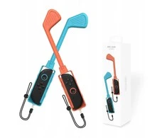 2x golfo lazdos su „Joy-con“ valdikliais, skirti „Nintendo Switch 2“ / „NSW 2“ / mėlynai oranžinei / „Jys-ns2265“