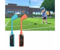 2x golfo lazdos su „Joy-con“ valdikliais, skirti „Nintendo Switch 2“ / „NSW 2“ / mėlynai oranžinei / „Jys-ns2265“