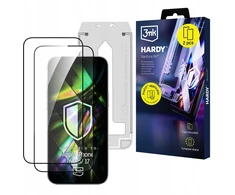 2x Grūdintas stiklas su aplikatorem na Apple iPhone 16 Pro / iPhone 17 - 3mk HARDY® Hardura 9H™