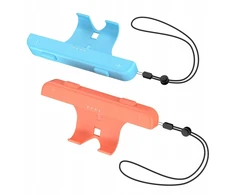 JYS 2x vertikalaus sukibimo laikiklis Joy-Con + dirželis JYS-NS2280, skirtas Nintendo Switch 2, mėlyna - oranžinė (SB11087)