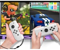 JYS 2x Rankenos Handgrip Joy-Con valdikliams Nintendo Switch / OLED JYS-NS226 Balta (SB11112)