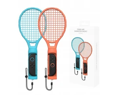 2x teniso raketės, badmintono raketės, tenisas - „Joy-con Nintendo Switch 2“ / NS2 / JYS-ns2266 / oranžinė / mėlyna