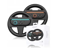 2x vairo „Joy-Con“ valdiklių laikikliai, skirti „Nintendo Switch 2 NSW2“ ir „Mario Kart“ / 2x juodi / Jys-ns226