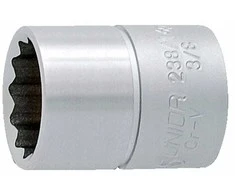 3/8"-1" 12 taškų antgalis UNIOR