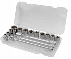 3/8" 20 dalių įrankių rinkinys su galvutėmis (6–22 mm), adapteriais ir prailginimais