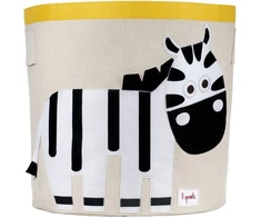3 Sprouts Krepšys Na Žaislai Zebra